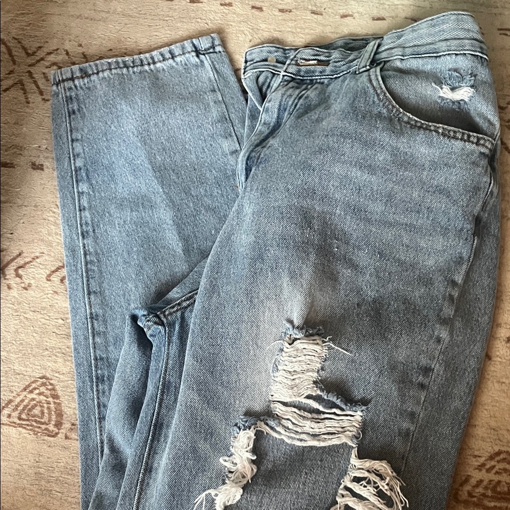 Amazon Light Blue Distressed Jeans